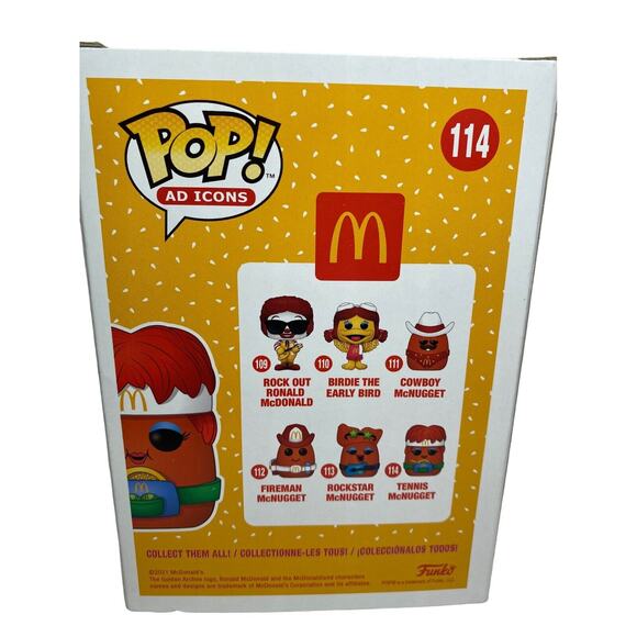 Funko Pop AD Mcdonald's Icons Tennis McNugget #114 Vinyl Figure In Box - Picture 4 of 5